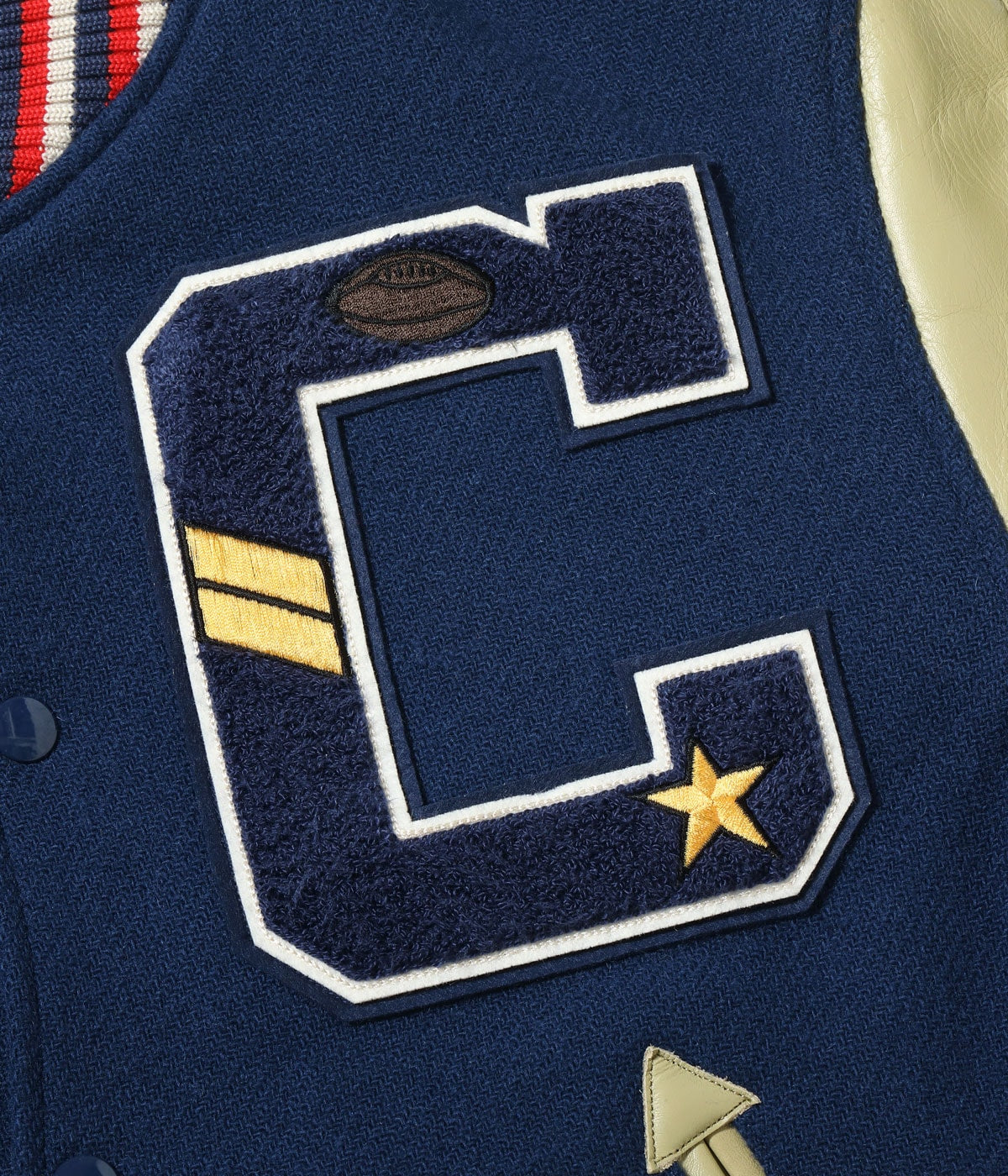 30oz. WOOL MELTON AWARD JACKET “FIGHTING CONDORS” (NAVY)