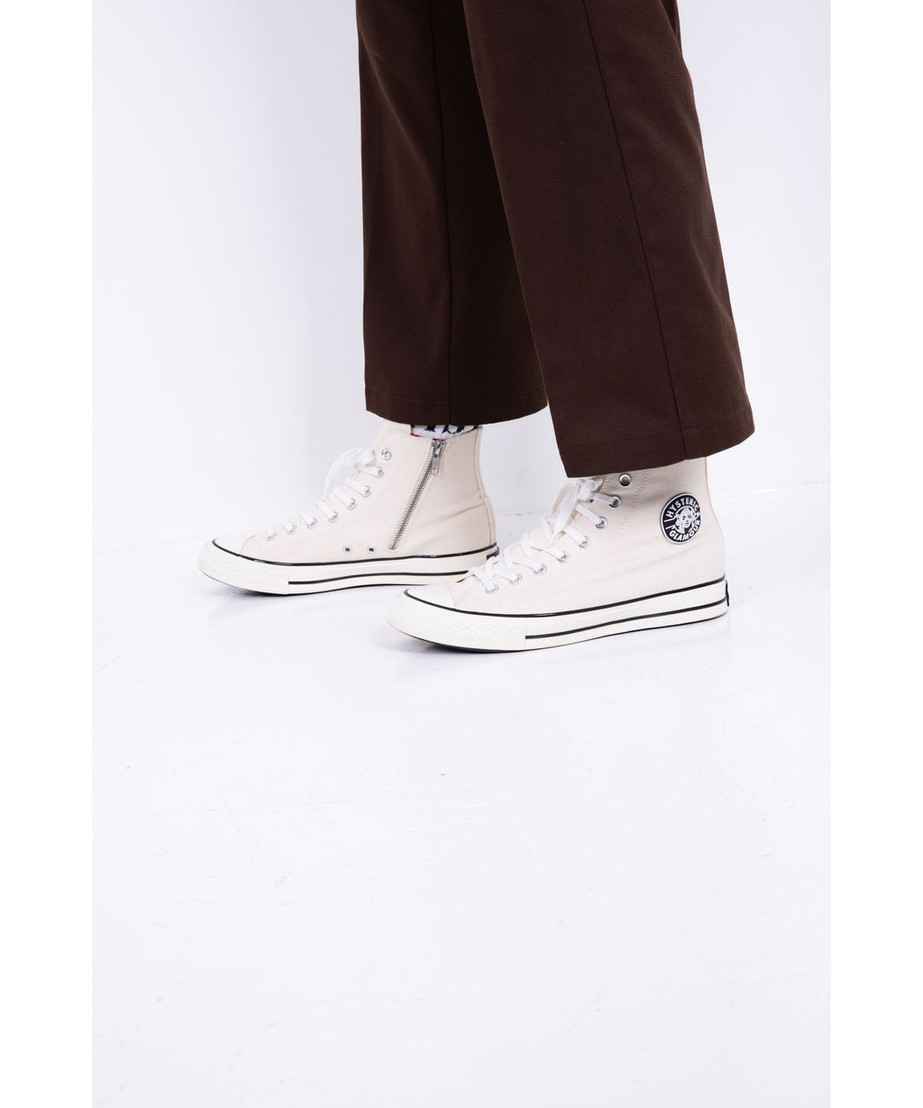 Side Zip High Cut Sneakers