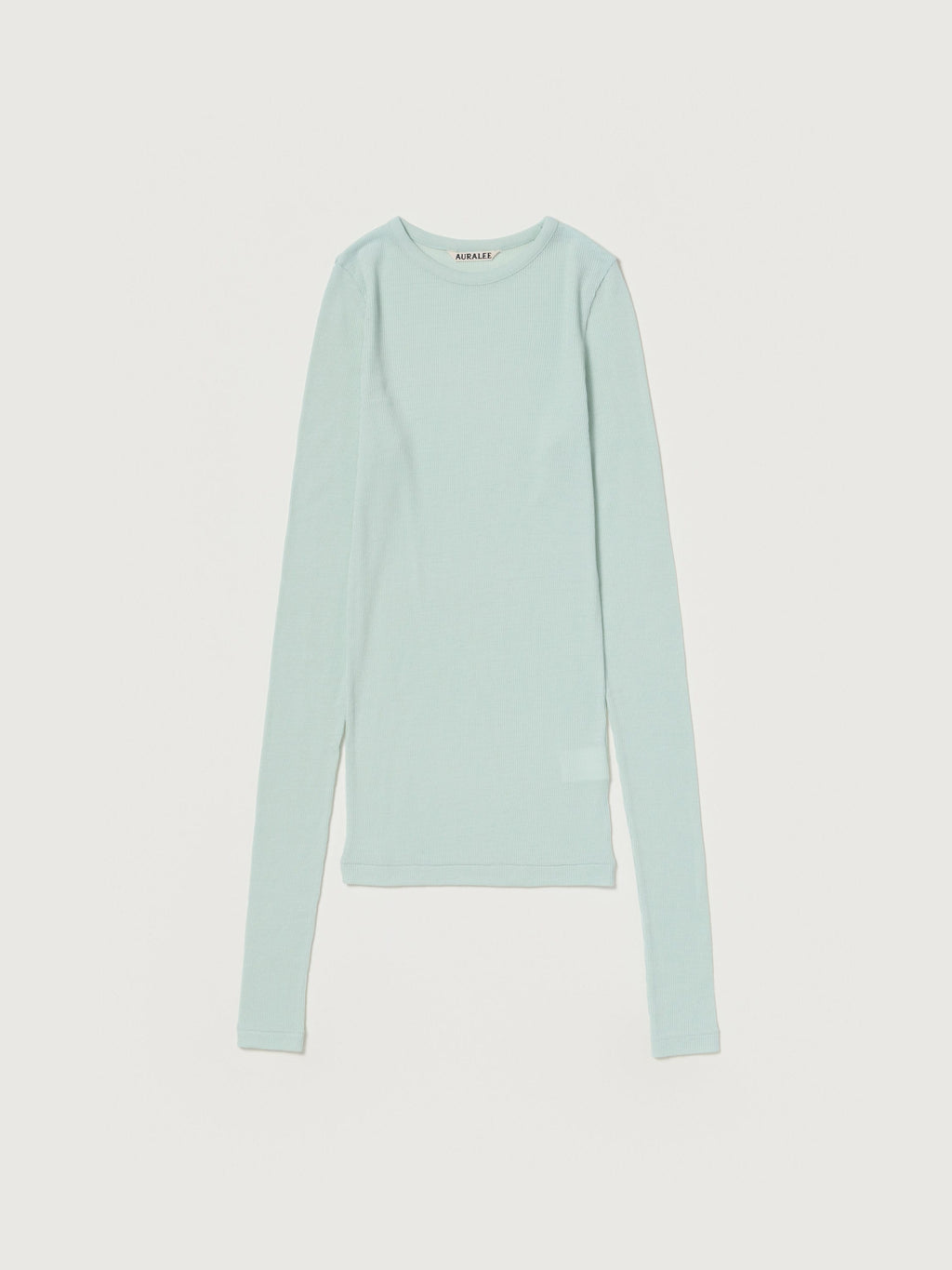 WOOL SILK SOFT RIB L/S TEE