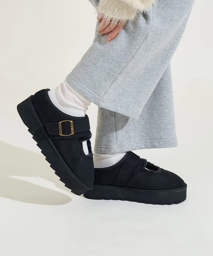 Thick Sole Eco Fur Mary Jane [Limited Edition]