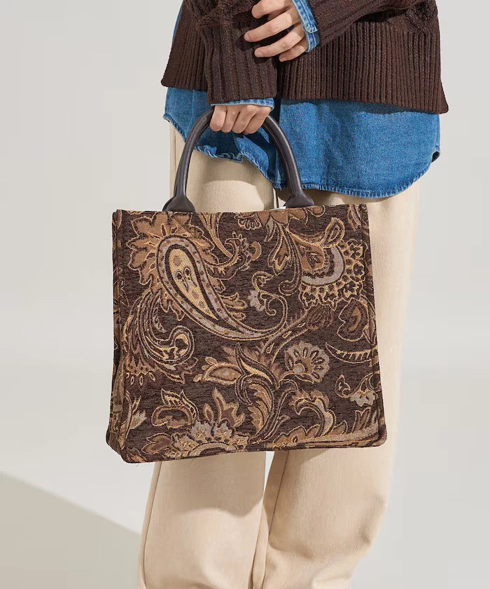 2WAY Paisley Jacquard Tote Bag Limited Edition