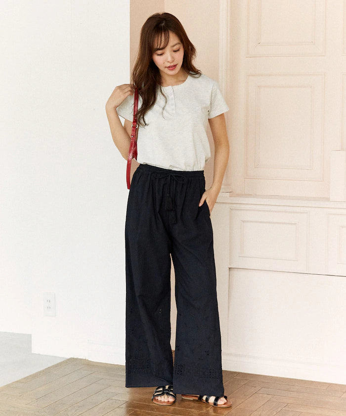 India Embroidered Easy Pants Limited Edition