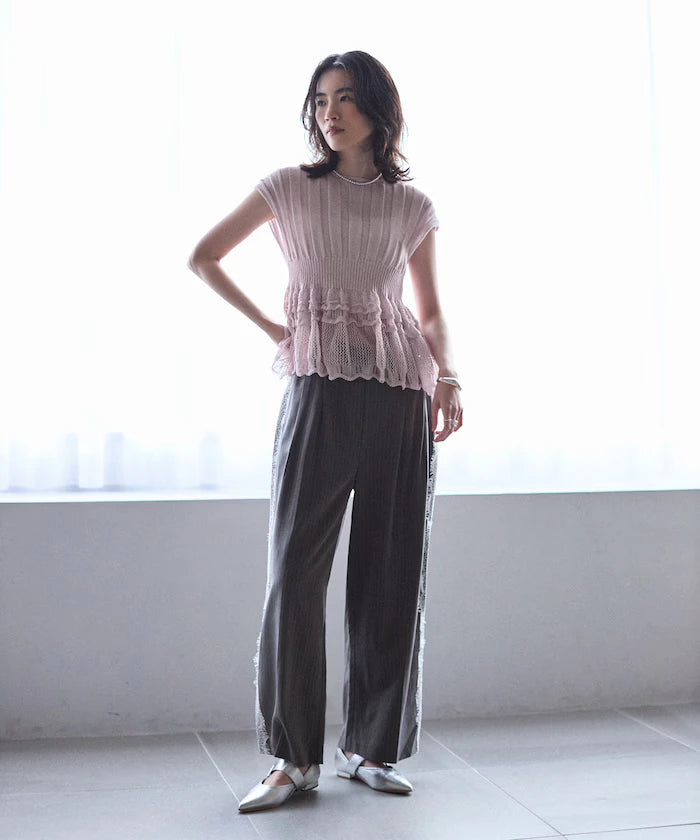 Japan Made Whole Garment Peplum Top