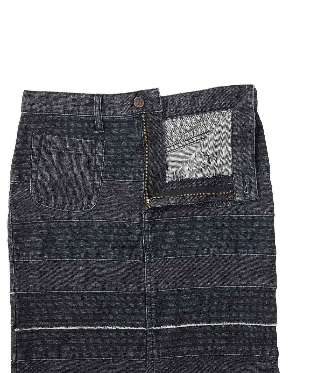 Scratch Denim Mermaid Skirt