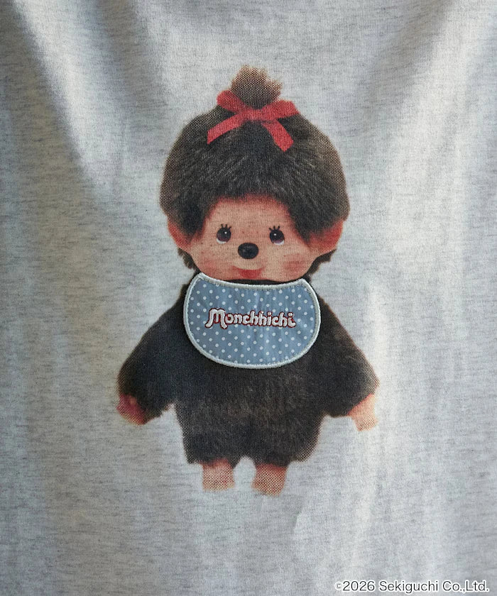 Monchhichi Mixed Material Docking T-Shirt Limited Edition