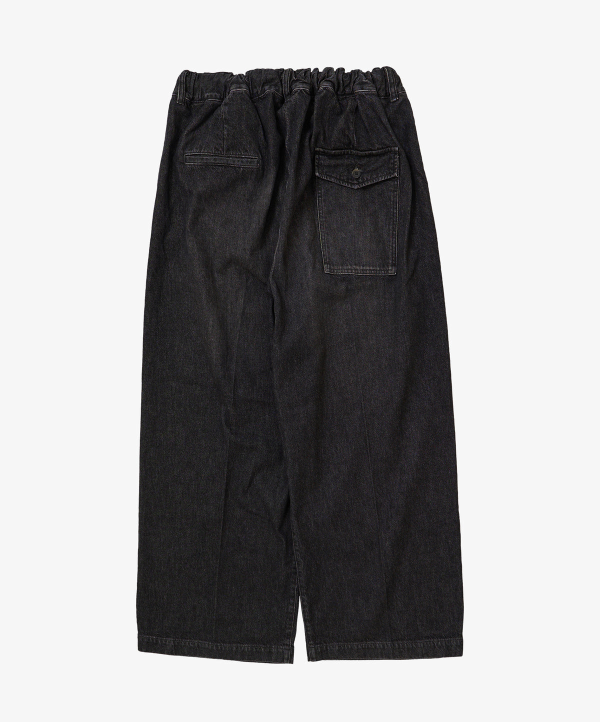 hakama pants black denim damaged