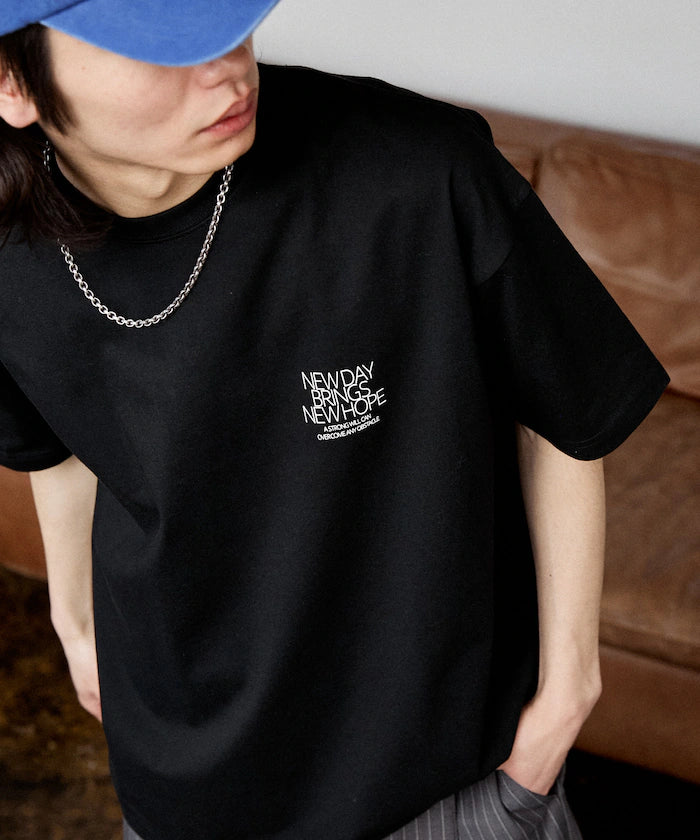 Love Pop Studio New Day Typography T-Shirt