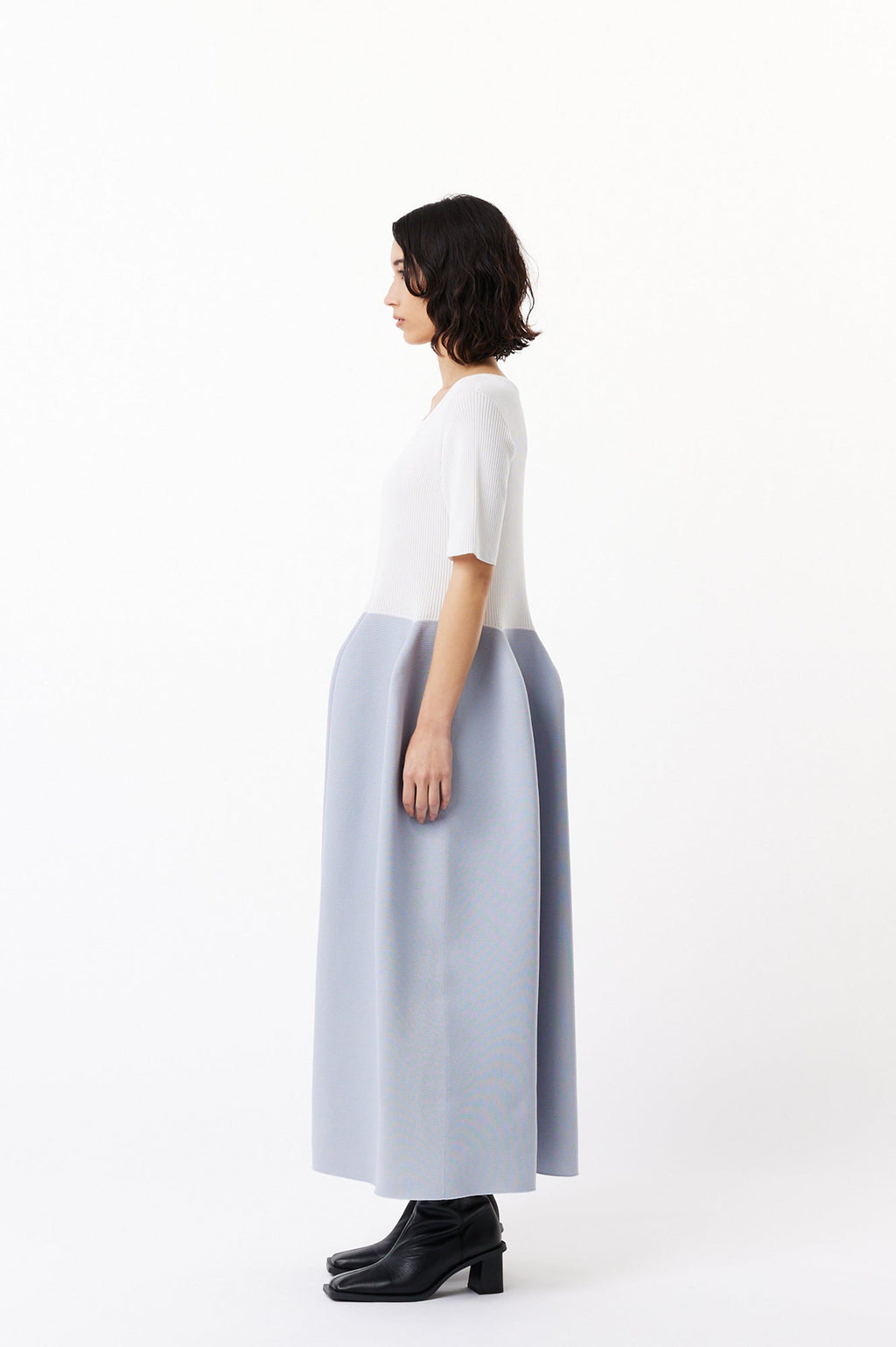 POTTERY CUPRO SHORT SLEEVE DRESS