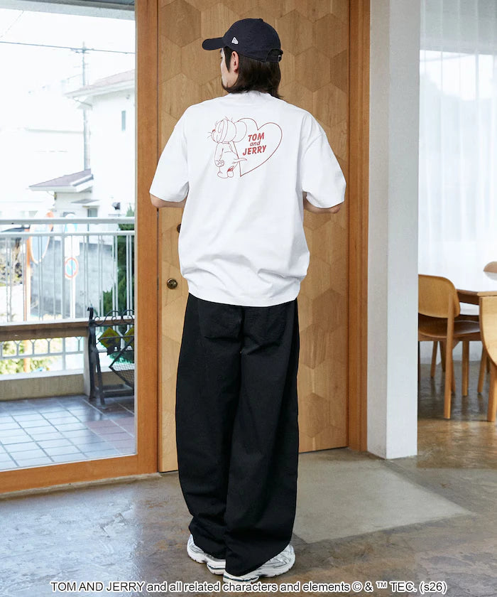 <Functional Material> TOM AND JERRY Heart Graphic T-Shirt Limited Edition
