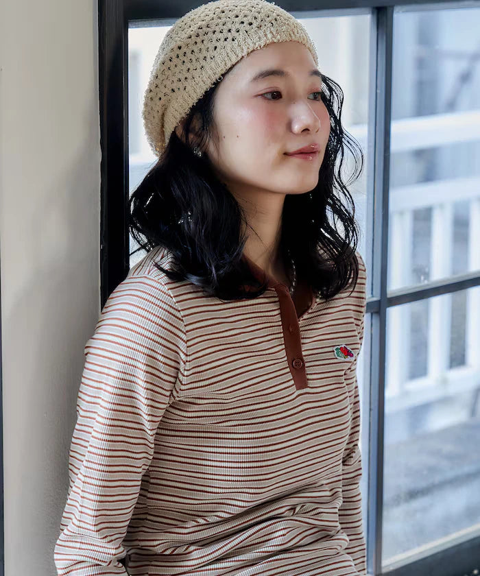 Lace Knit Beret Hat
