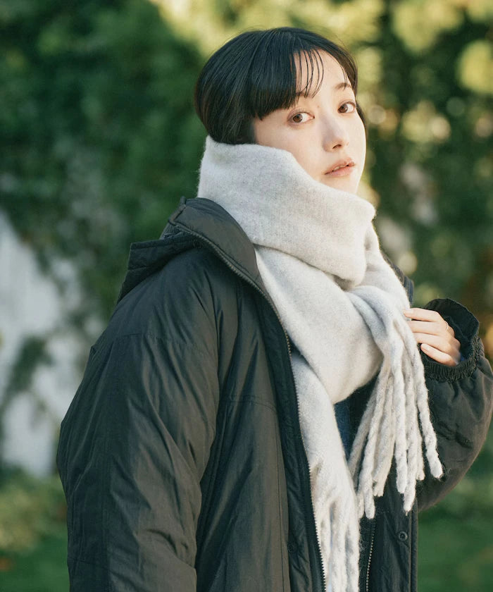 Volume Fringe Scarf