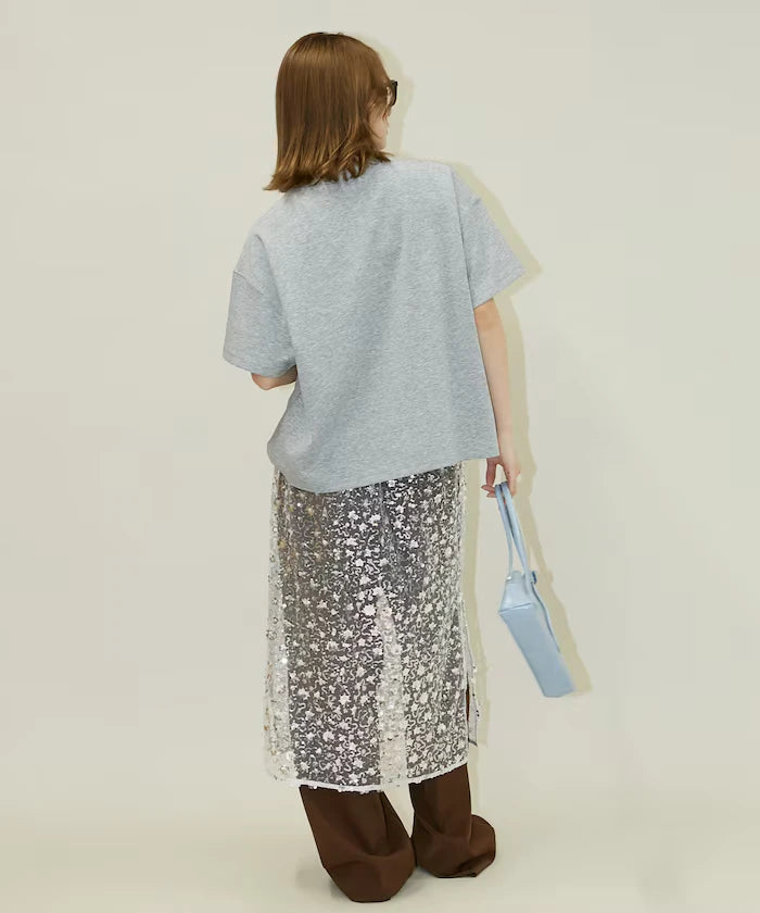 <contact cool> Cool Ponte Henry Neck T-Shirt Limited Release