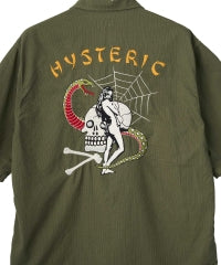 Snake & Skull Embroidery Utility Shirt