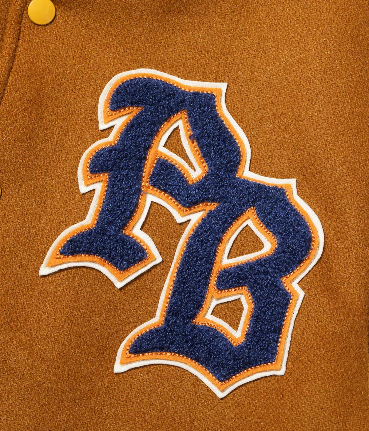 30oz. WOOL MELTON AWARD JACKET “POLAR BEAR” (GOLD)