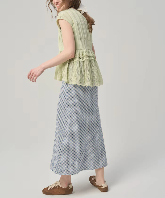 Japan Made Whole Garment Peplum Top