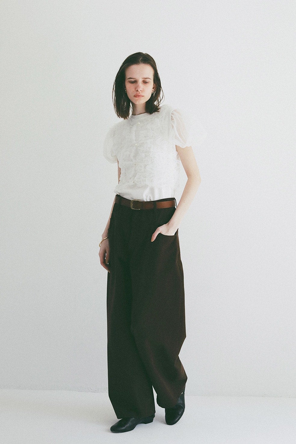 TULLE VEST LAYERED TOPS