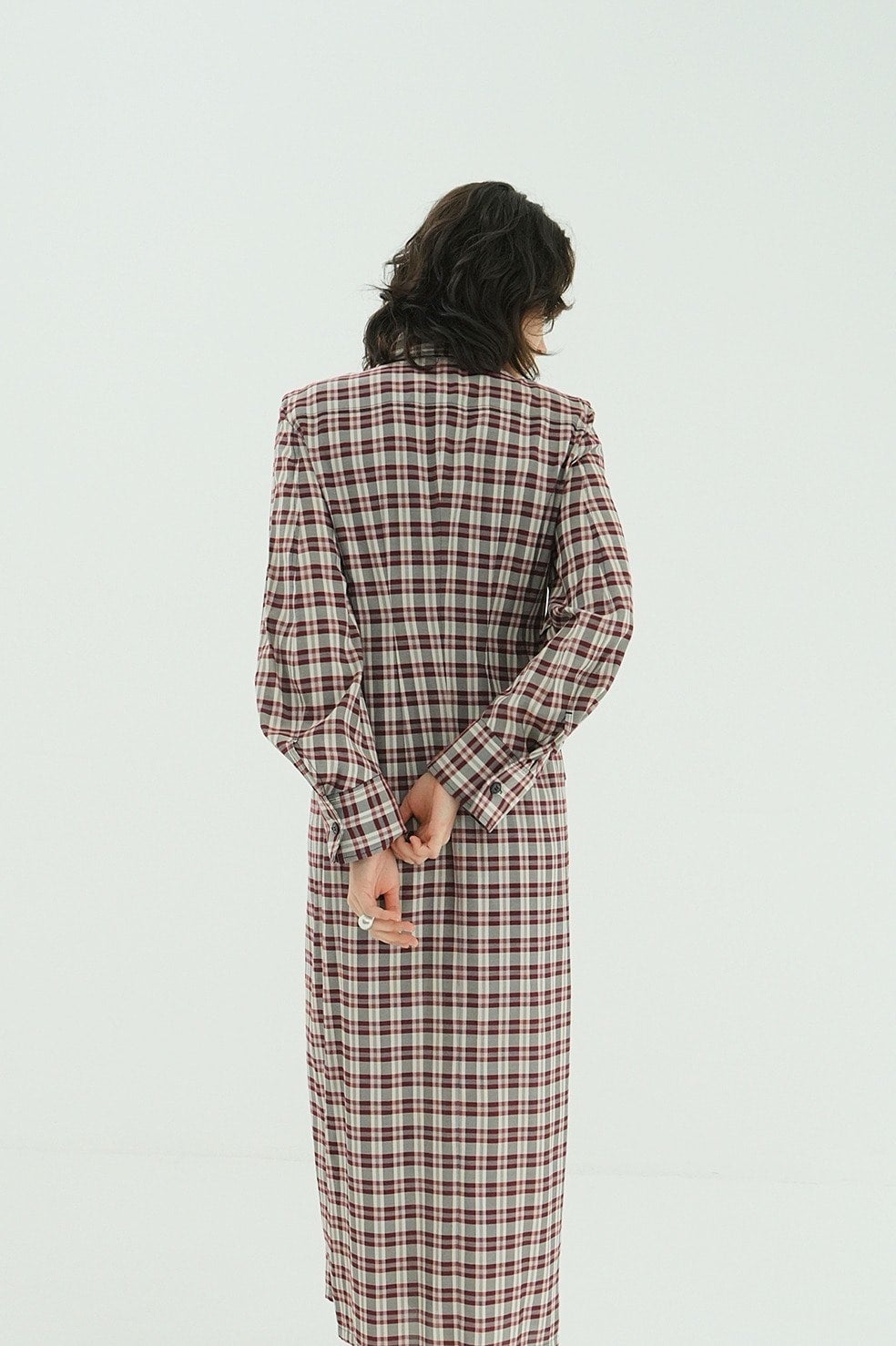 UP POCKET CHECK SHIRT ONEPIECE
