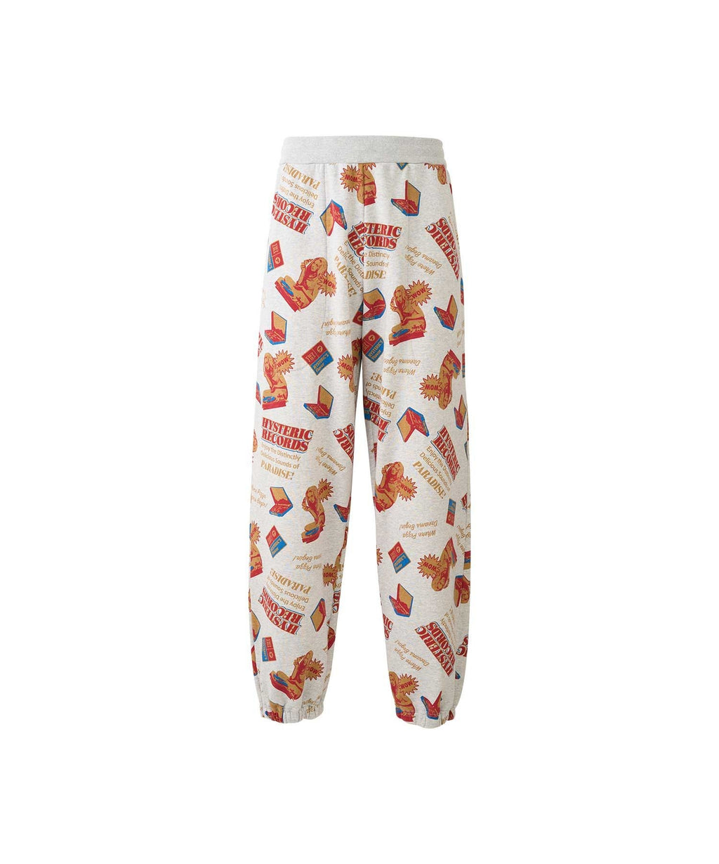 HYSTERIC RECORDS Pattern Sweatpants