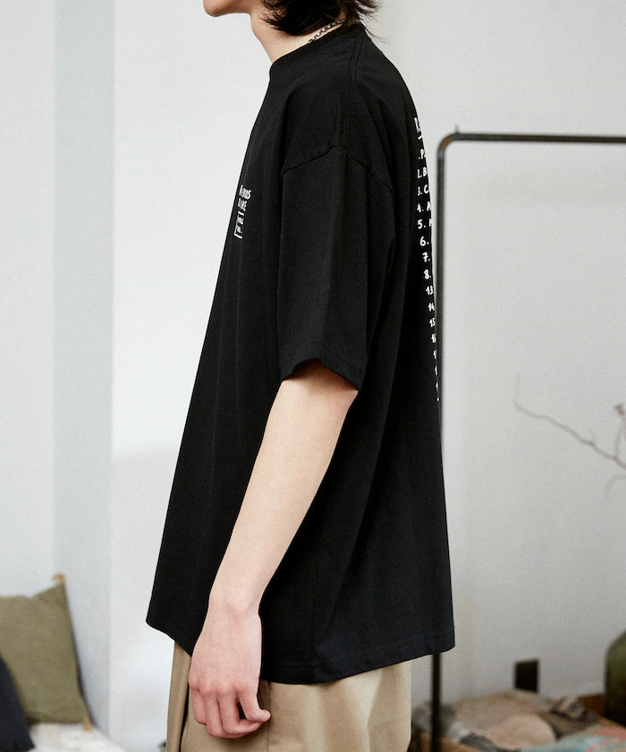 Love Pop Studio Travel Note Typography T-Shirt