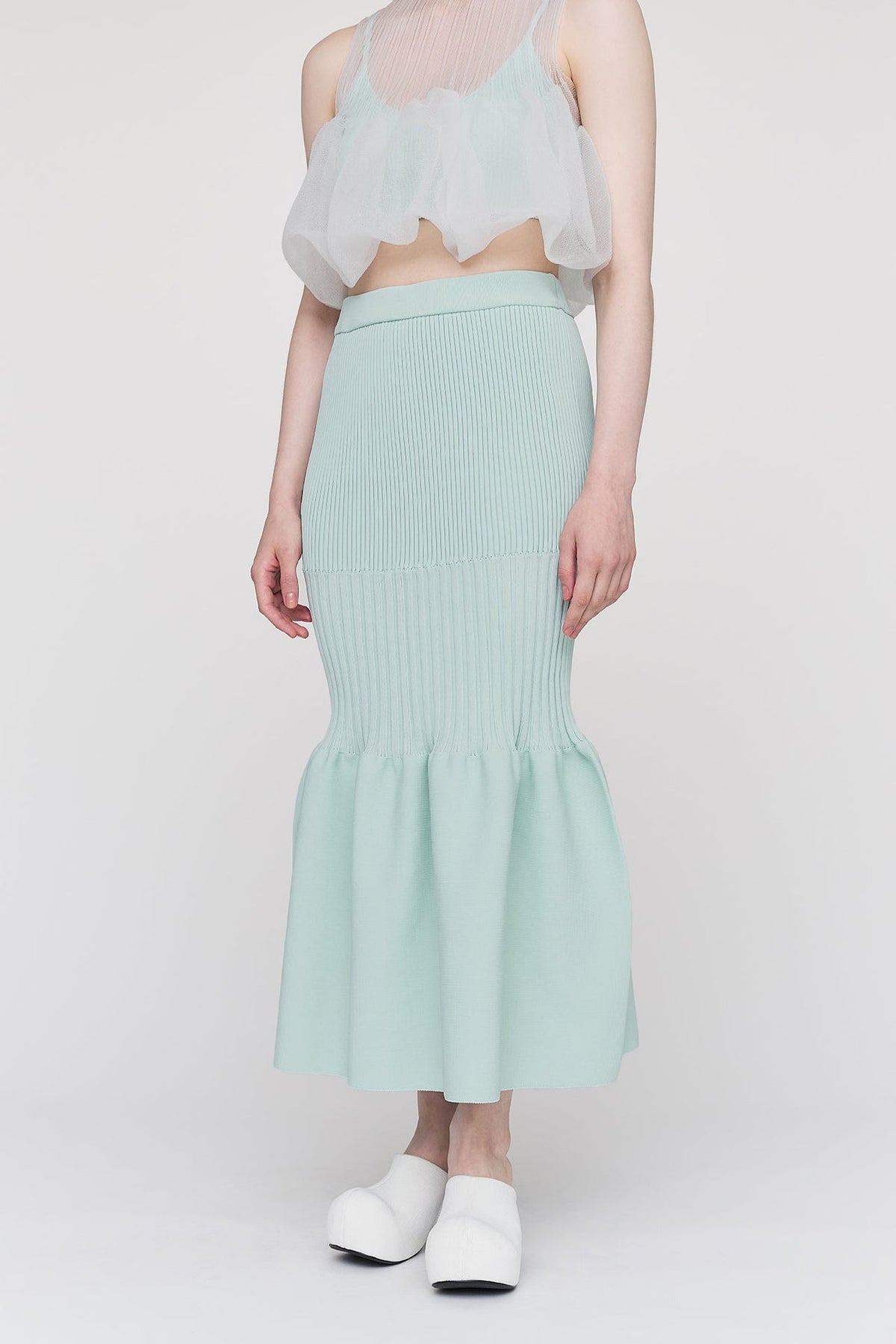 FLUTED MERMAID SKIRT