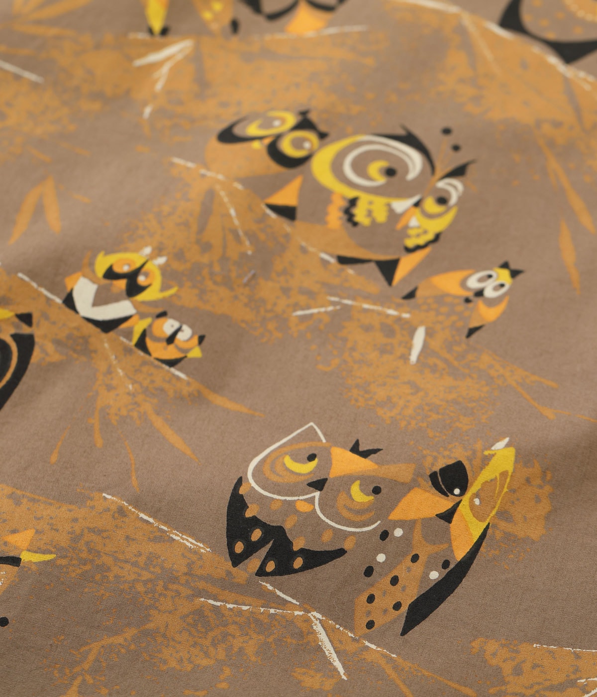 TYPEWRITER COTTON OPEN SHIRT “OWL”