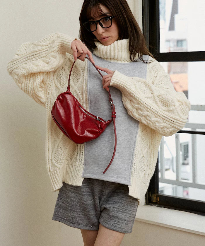 Mixed Material Switch Turtle Neck Knit Limited Edition