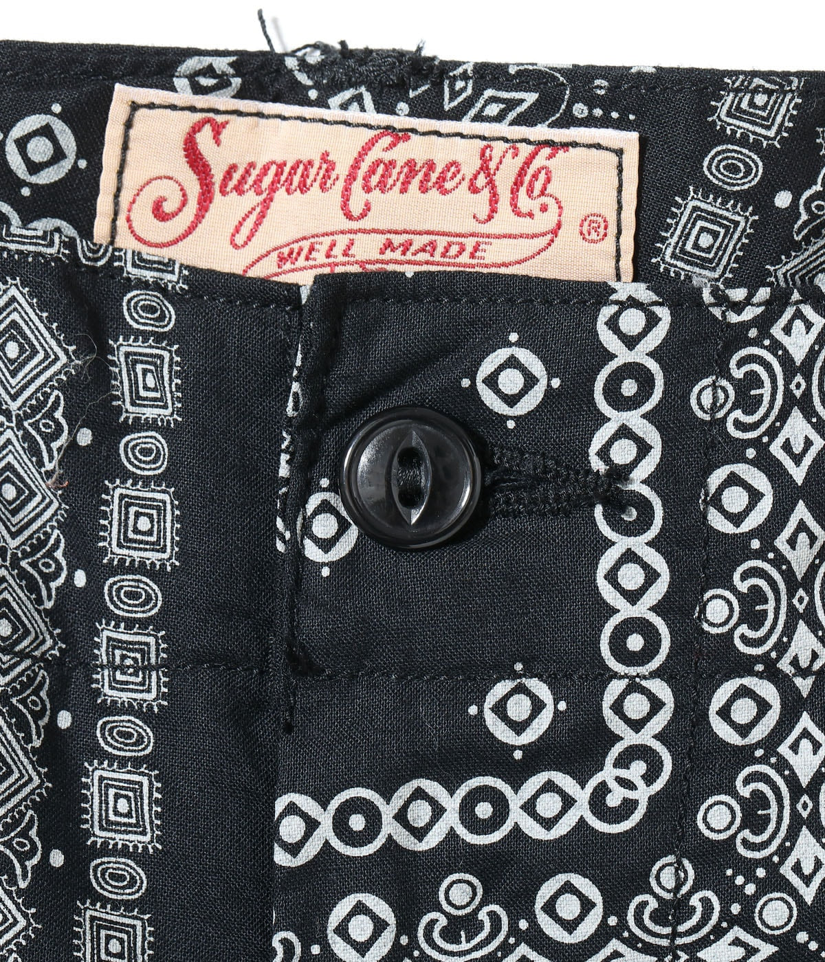 NATIVE AMERICAN BANDANA PATCHWORK PRINT WORK SHORTS