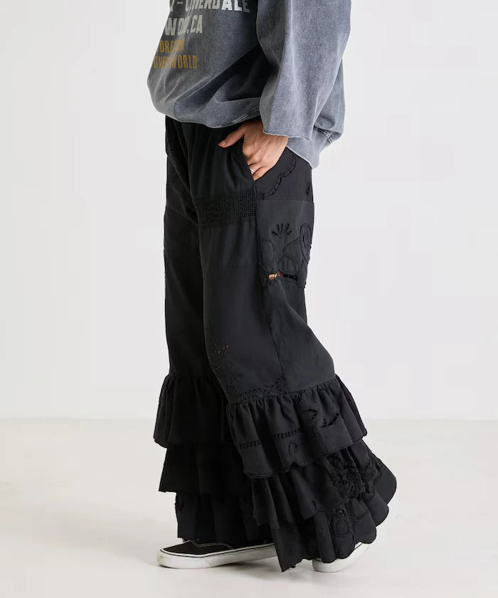 vintage lace tablecloth remake easy pants
