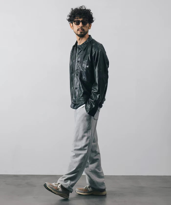 Leather Jacket TYPE-1 / Water-Repellent Leather / Cowhide