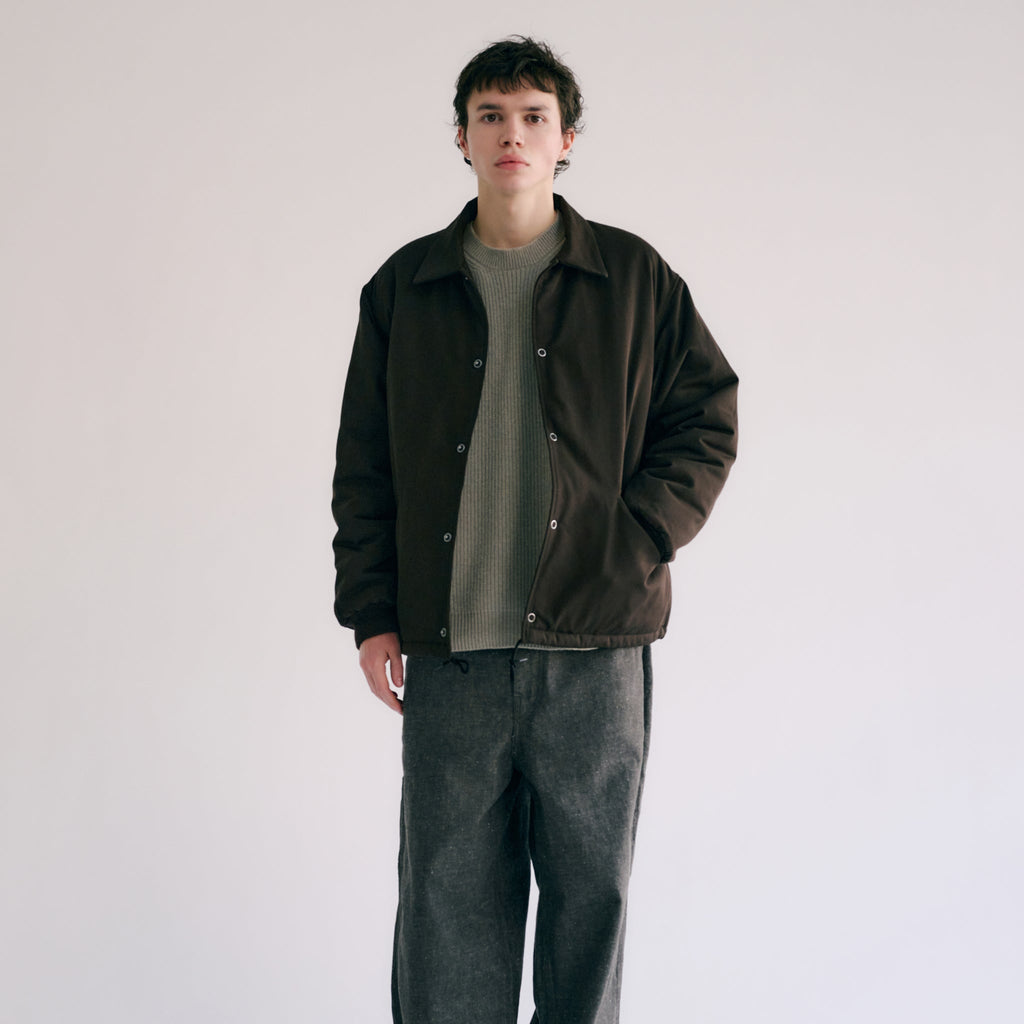 GL15367 / WOOL GABARDINE PADDING COACH JACKET