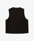 gilet back satin black
