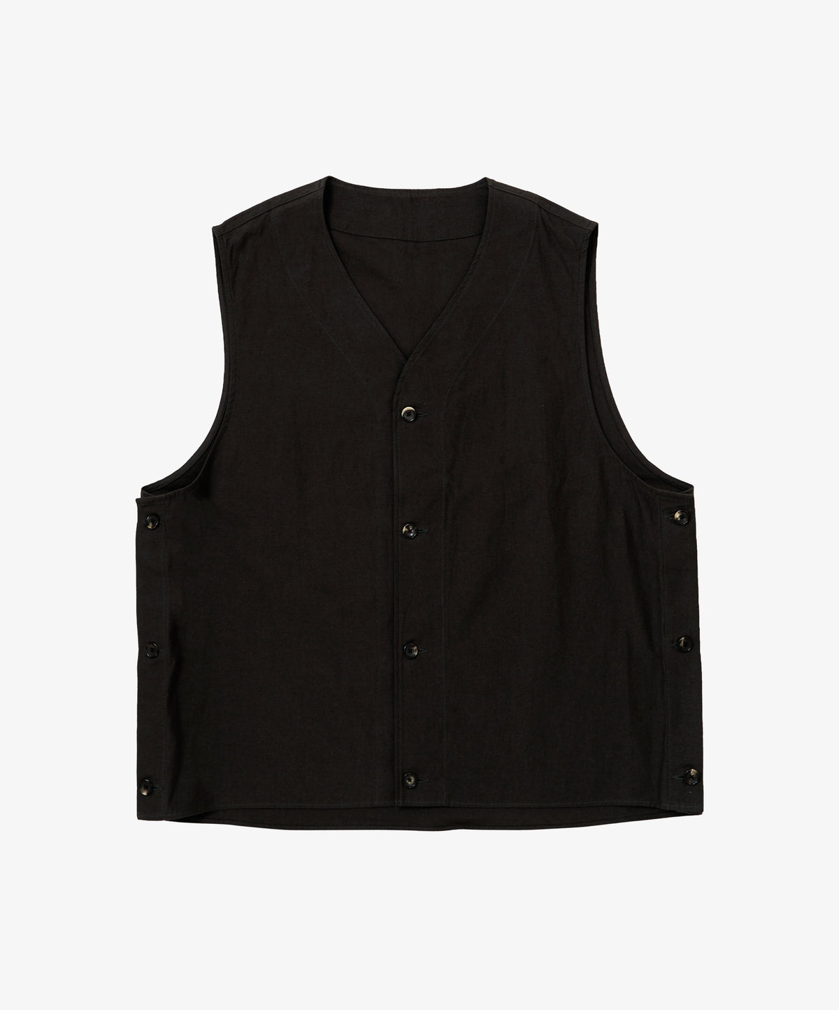gilet back satin black