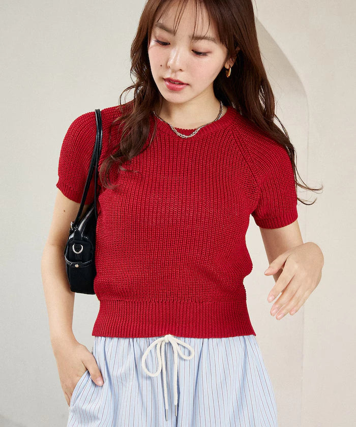 Compact Summer Knit with Purl Stitch - Limited Expansion