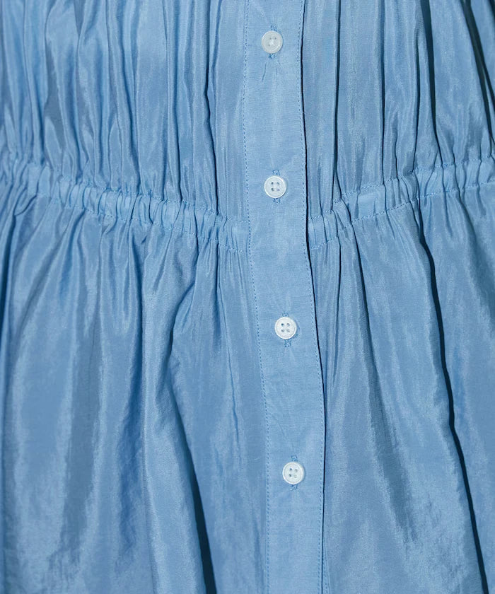Sheer Broad Sleeveless Gathered Shift Blouse Limited Edition
