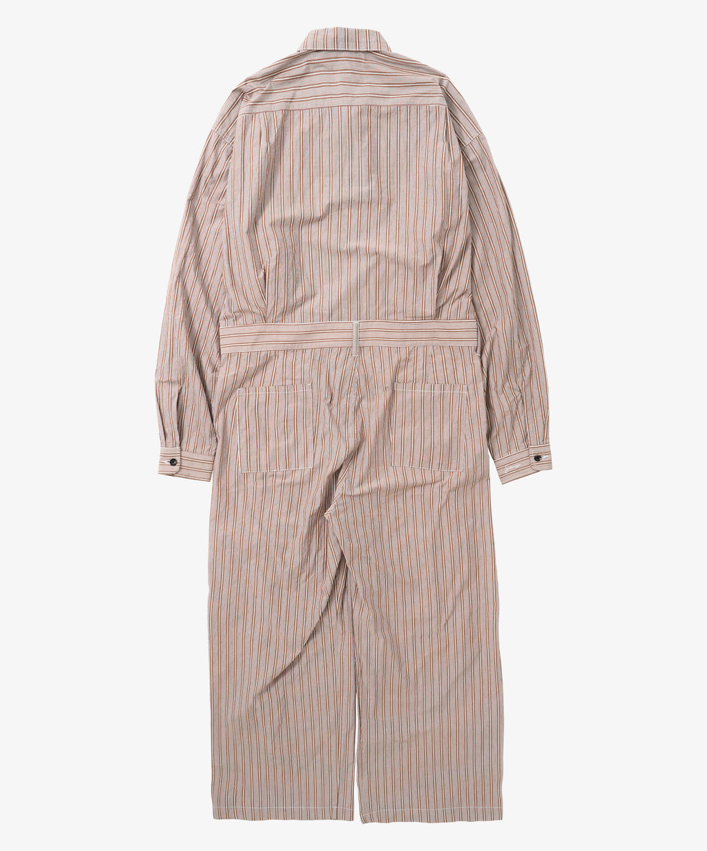 all-in-one brown stripe size l