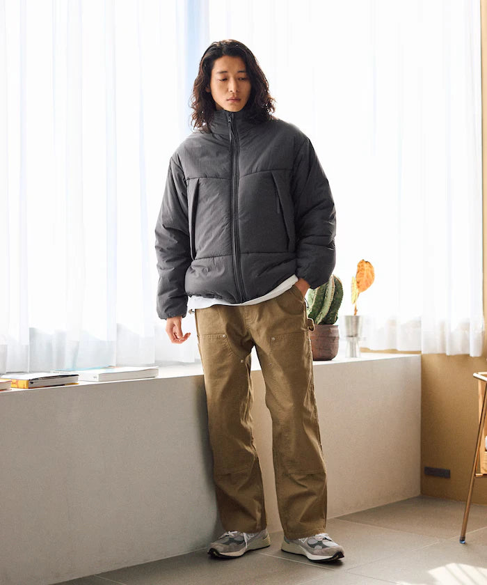 PRIMALOFT PUFF JACKET / Primaloft Stand Collar Puff Jacket / Insulated Blouson