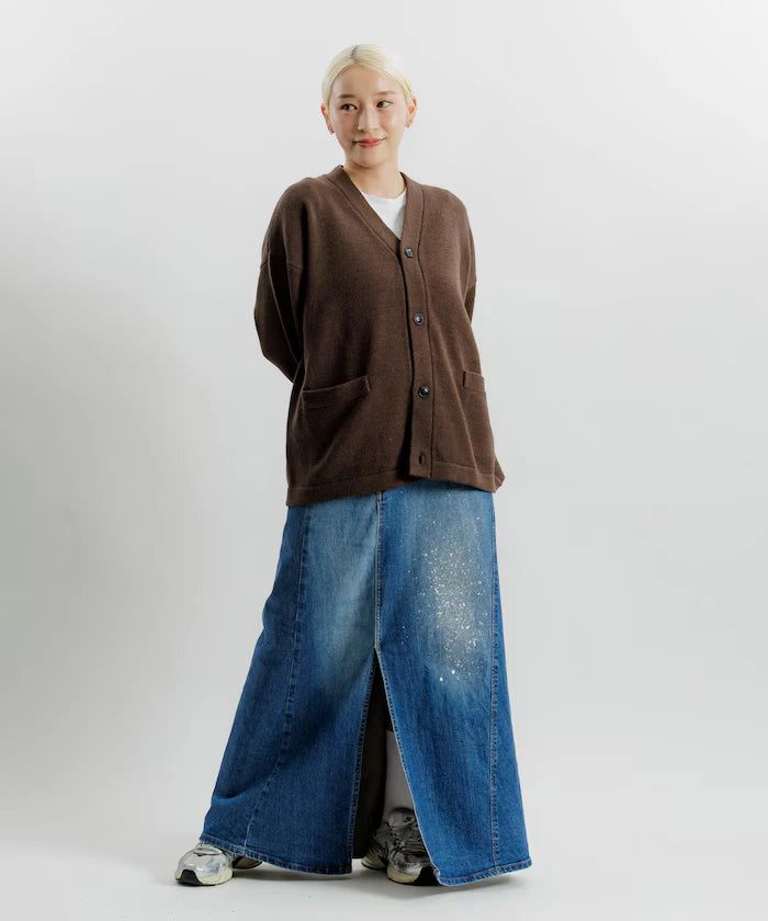 Relaxed Fit Easy Care Washable V-Neck Cardigan