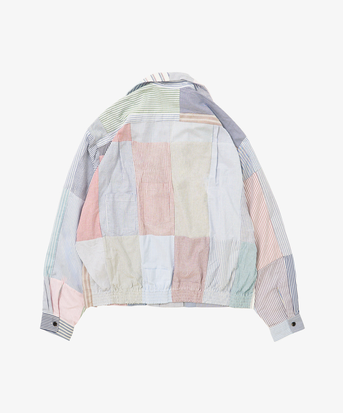 rib blouson oxford stripe nine