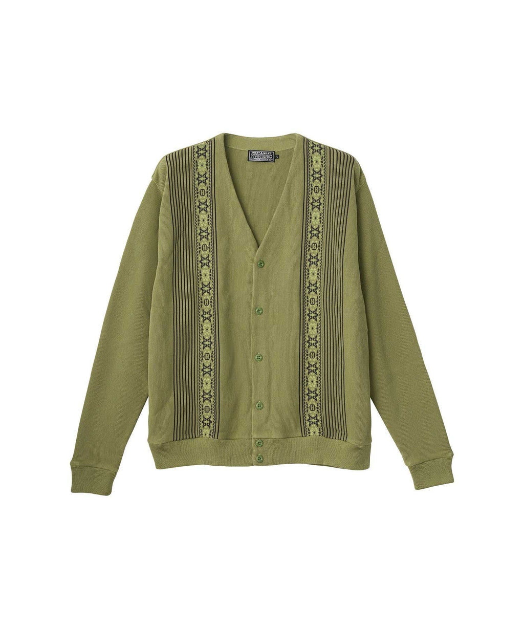Stripe Jacquard Cardigan