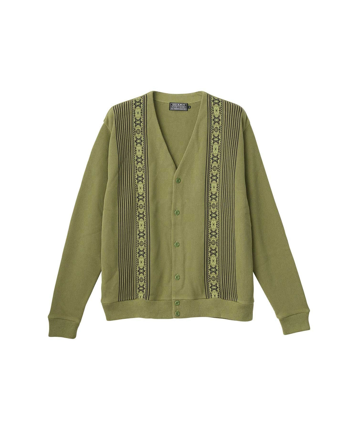Stripe Jacquard Cardigan