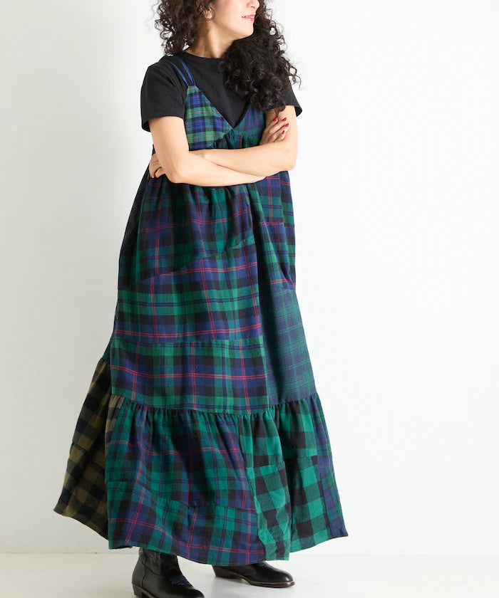 Vintage Remake Check Cami Dress
