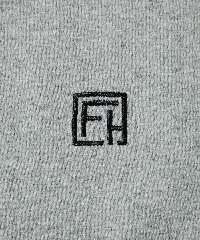 6 oz Front Logo Embroidered Crew Neck T-Shirt / Back Print T-Shirt PRINT ROUND FIRST
