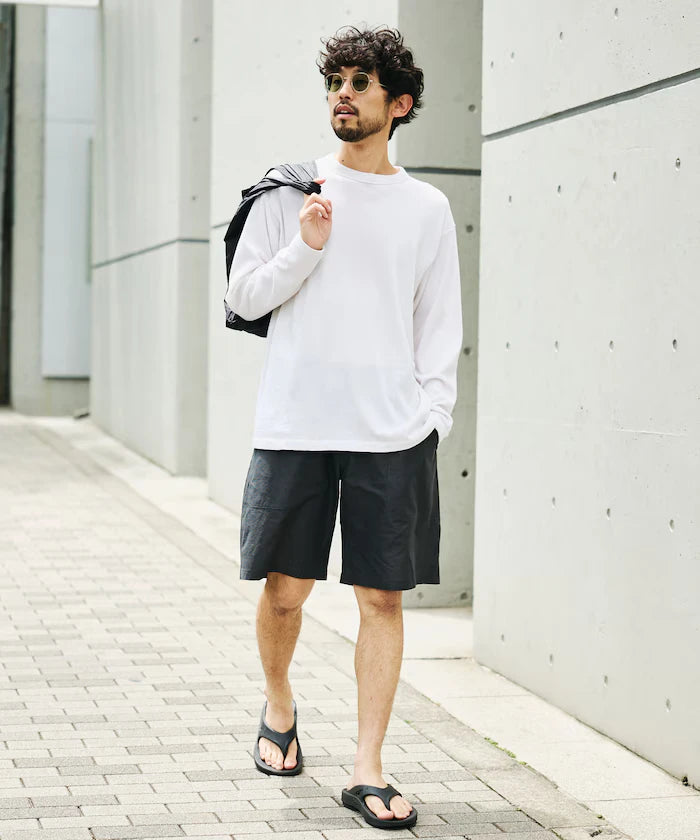 Open Collar Short Sleeve Shirt & Easy Shorts Travel Setup Fabric by SOLOTEX(R)