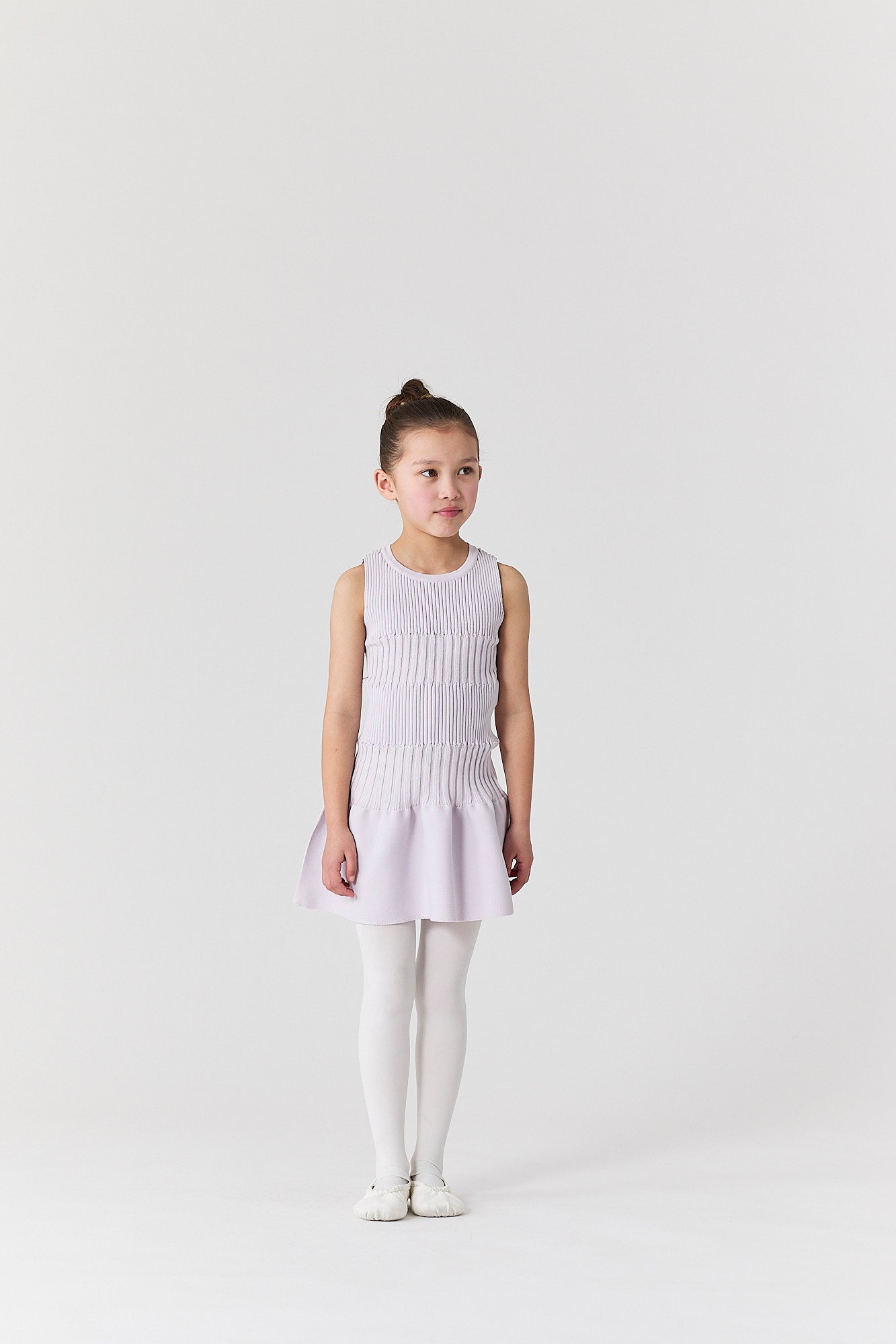 SOFT FLUTED KIDS SLEEVELESS DRESS
