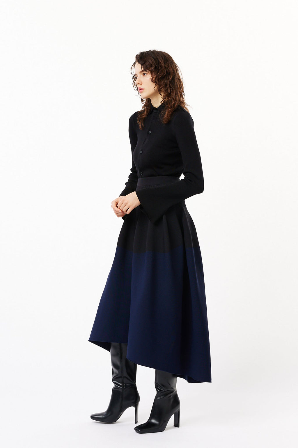 POTTERY ROUNDED HEM SKIRT
