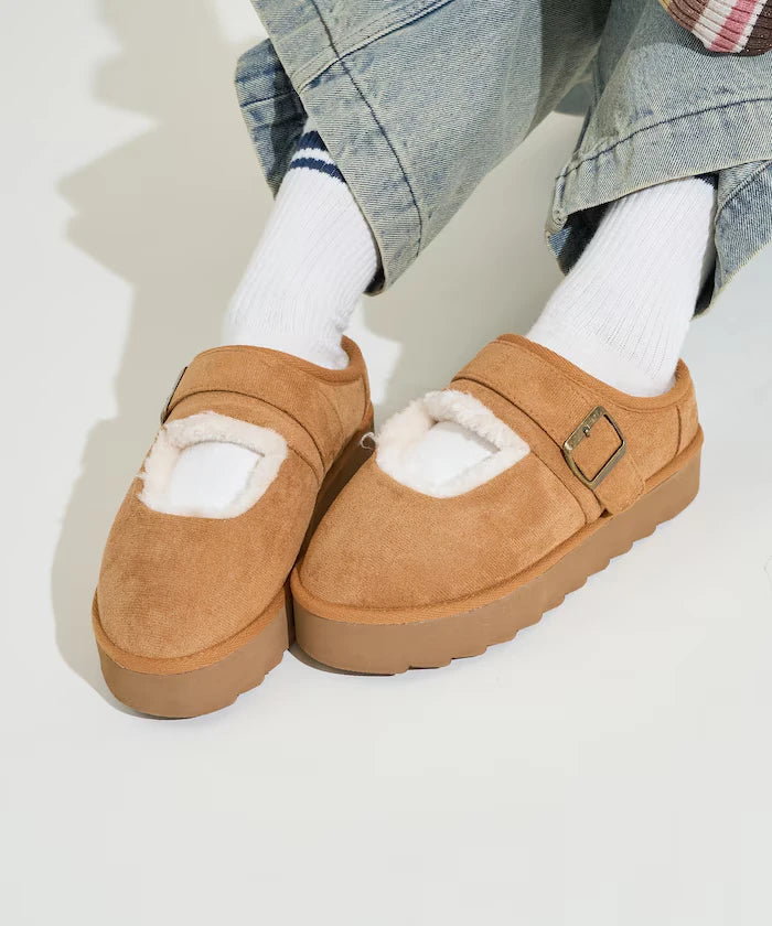 Thick Sole Eco Fur Mary Jane [Limited Edition]