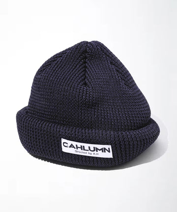 Straw Yarn Roll Knit Cap