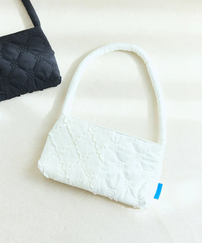 Flower Quilt Patchwork One Handle Bag