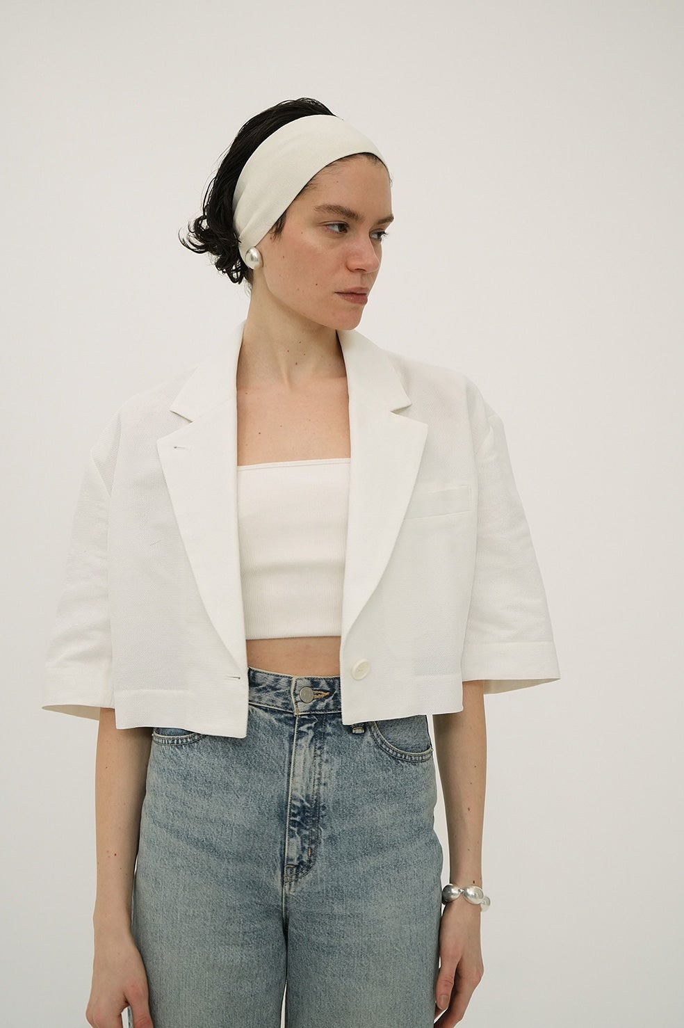 DAD CROPPED TAILORED JACKET