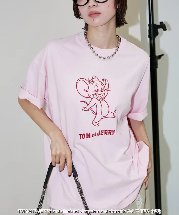 <Functional Material> TOM AND JERRY Graphic T-Shirt Limited Edition